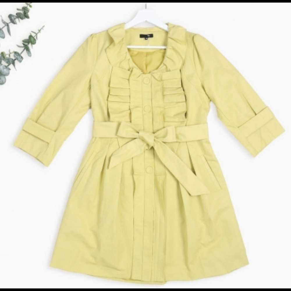 Chartreuse Spring Coat - Picture 4 of 4